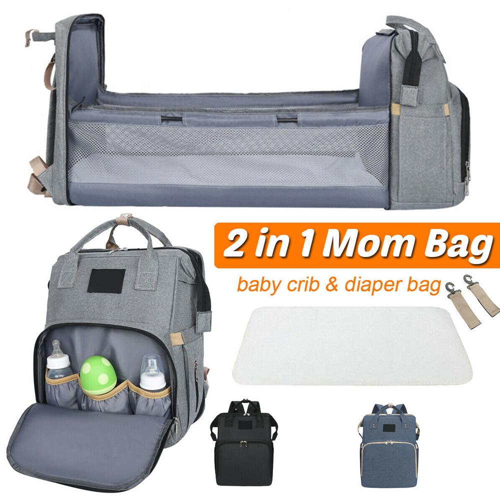 2 in 1 Diaper Bag with Baby Bed